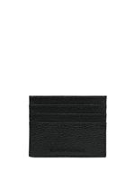 Emporio Armani logo-debossed leather cardholder - Noir