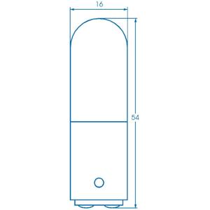 Barthelme 00122610 Buislampje 220 V, 260 V 6 W, 10 W BA15d Helder 1 stuk(s)