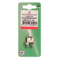 Staaldr.klem rvs 3mm 2st - Deltafix