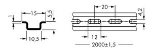 WAGO 210-111 Stalen draagrail Verzinkt 1 stuk(s)