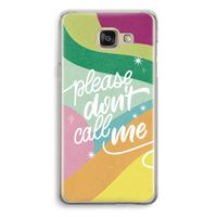 Don't call: Samsung Galaxy A5 (2016) Transparant Hoesje