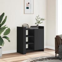 Dressoir 73,5x35x75 cm bewerkt hout zwart