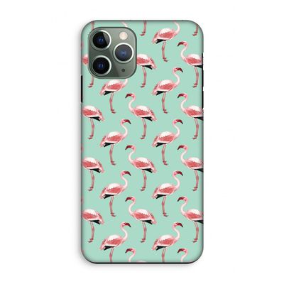 Flamingoprint groen: iPhone 11 Pro Tough Case