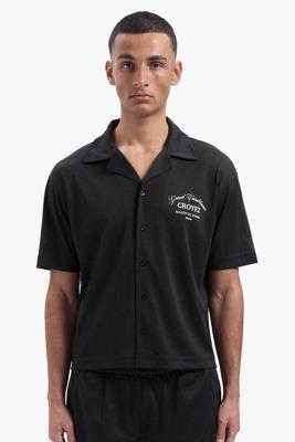 Croyez Homme Grand Casablanca Mesh Shirt Cr1-hs25-23 Overhemd 904 Black/white