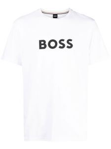 BOSS t-shirt en coton à logo imprimé - Blanc