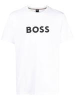 BOSS t-shirt en coton à logo imprimé - Blanc