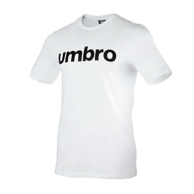 Heren-T-Shirt met Korte Mouwen Umbro LINEAR 65551U 13V Wit - Maat: L
