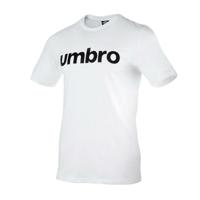 Heren-T-Shirt met Korte Mouwen Umbro LINEAR 65551U 13V Wit - Maat: L