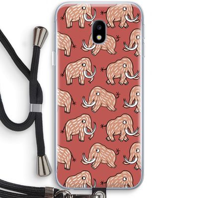 Mammoet: Samsung Galaxy J3 (2017) Transparant Hoesje met koord