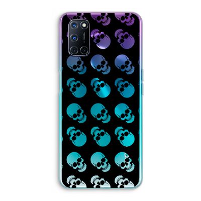 Musketon Skulls: Oppo A72 Transparant Hoesje