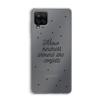 Confetti: Samsung Galaxy A12 Transparant Hoesje