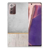 Samsung Note 20 | Bumper Hoesje | Wood Concrete