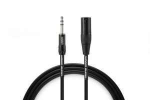 Warm Audio Pro Series XLR Verbindingskabel [1x XLR-stekker - 1x Jackplug male 6,3 mm] 0.90 m Zwart