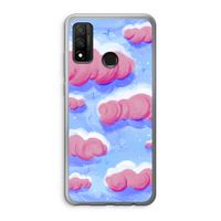 Roze wolken met vogels: Huawei P Smart (2020) Transparant Hoesje