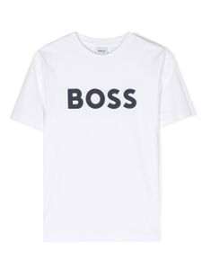 BOSS Kidswear t-shirt en coton à logo imprimé - Blanc