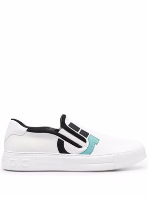 Ferragamo mocassins Gancini - Blanc