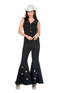 Festival Western Outfit Dames Zwart