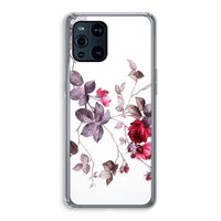 Mooie bloemen: Oppo Find X3 Transparant Hoesje