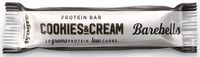 Barebells snack Cookies & Cream, reep van 55 g, pak van 12 stuks - thumbnail