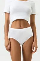 Lights dames tailleslip viscose - Hoog Katoenen dames ondergoed wit en zwart