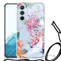 Samsung Galaxy A54 5G Case Anti-shock Bird Flowers - thumbnail