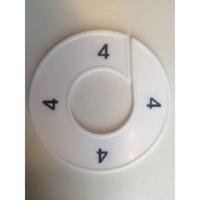 Maatring 9cm wit/zwart 4