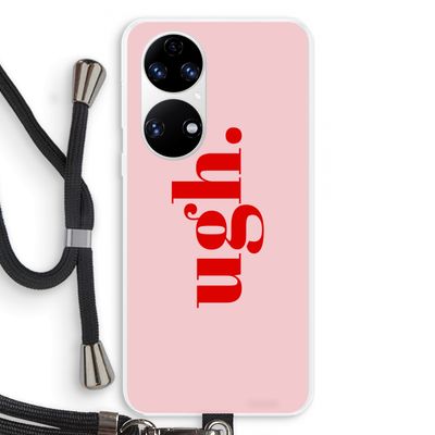 Ugh: Huawei P50 Transparant Hoesje met koord