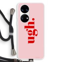 Ugh: Huawei P50 Transparant Hoesje met koord