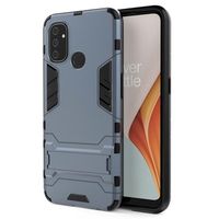 Armor Series OnePlus Nord N100 Hybrid Case met Standaard - Blauw