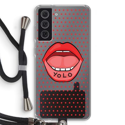 Yolo Denise: Samsung Galaxy S21 FE Transparant Hoesje met koord