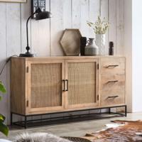 Artistiq Dressoir Denice Mangohout en rotan, 150cm - thumbnail