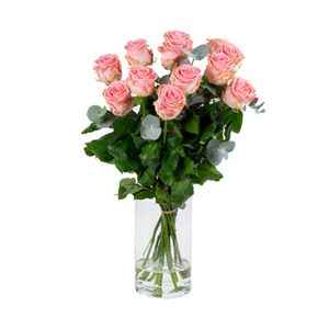 Roze rozen 70cm