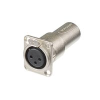 Neutrik NA3FDM kabeladapter/verloopstukje XLR Zilver - thumbnail