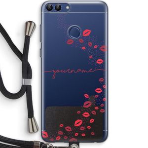 Kusjes: Huawei P Smart (2018) Transparant Hoesje met koord