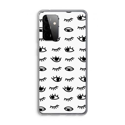Eye pattern #2: Samsung Galaxy A72 Transparant Hoesje