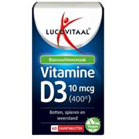 Lucovitaal Vitamine D3 10mcg. 400IE 60 Kauwtabletten Lucovitaal Vitamine D3 10mcg. 400IE 60 Kauwtabletten
