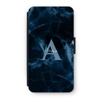 Midnight Marble: iPhone XS Flip Hoesje