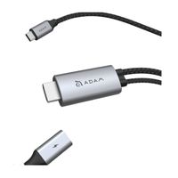 ADAM elements CASA H180 USB-C 4K 60Hz HDMI kabel grijs - ACBADH180MGY
