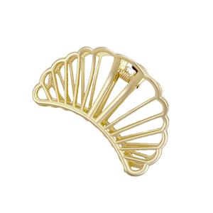MsBlossom - Shell-shaped Hair Claw - 1pc - Gold