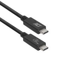 ACT AC7401 Gecertificeerde USB-C Kabel | 3.2 Gen1 | Aansluitkabel | C male - C male | 5Gbps | 1 meter