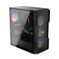 SilentiumPC Regnum RG6V EVO TG ARGB Midi Tower Zwart - thumbnail