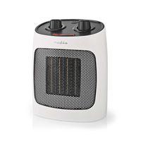 Nedis Keramische PTC-Ventilatorkachel | 1000 / 2000 W | 2 Verwarmingsmodi | Instelbare thermostaat | Oververhittingsbeveiliging | Omvalpreventie -