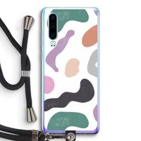 Memphis Shapes: Huawei P30 Transparant Hoesje met koord
