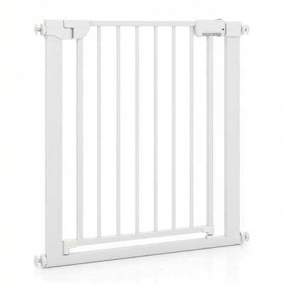 Baby Traphekje Drukgeactiveerd Zelfslotend Veiligheidshekje met één Hand te Bedienen Boren Niet Nodig-Wit