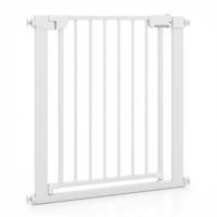 Baby Traphekje Drukgeactiveerd Zelfslotend Veiligheidshekje met één Hand te Bedienen Boren Niet Nodig-Wit
