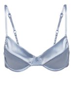 Miu Miu soutien-gorge en satin à balconnets - Gris