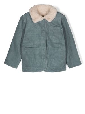 Konges Sløjd veste teddy à broderies - Bleu