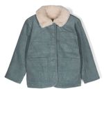Konges Sløjd veste teddy à broderies - Bleu