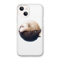 Yin Yang Wolves: iPhone 13 mini Transparant Hoesje