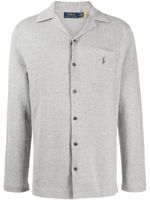 Polo Ralph Lauren cardigan en coton à motif Polo Pony - Gris